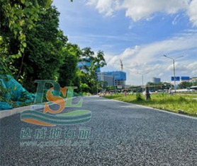 深圳沙河西路快速化改造工程透水地坪項目