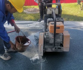 深圳交通綜治透水道路施工中！